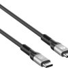 Manhattan USB-C Kabel Thunderbolt™ 3, Thunderbolt™ 4, USB4® Złącze męskie USB-C® 2 m czarny 4K UHD, 8K UHD 356381