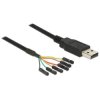 Delock 83787 USB cable USB-A plug, USB terminal 1.80 m Black