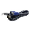 Kabel KVM, USB - VGA, kolor: Czarny, Trendnet