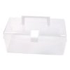 Plastikowe Pudełko Z Rączką - 19x11x11 cm - Przenośny Organizer Transparentny