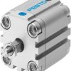 Siłownik kompaktowy skok: 5mm Festo Ø 32mm jednostronnego działania Action AEVULQ-32-5-A-P-A