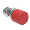 Metalowy przycisk grzybkowy odblokowanie przez obrót fi30mm wg ISO13850 Czerwony LPSB6634