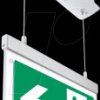 WW7205 LED emergency exit light with power unit, recessed ceiling, susp