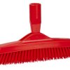 Szczotka do szorowania, dł. włosia: 40mm, Bardzo wysoka twardość, Czerwony, Poliester, zastosowanie: Podłogi, Szczotka