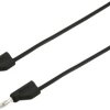 VOLTCRAFT MSB-300 Przewód pomiarowy złącze męskie, lamelkowe 4 mm złącze męskie, lamelkowe 4 mm 25.00 cm czarny 1 szt.