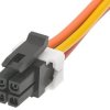 Kabel przewód-płytka, Micro-Fit TPA, 300 V, 5 A, raster: 3mm, 150mm, Okrągły, Cyna, Czarny, Pomarańczowy, Czerwony,