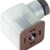 Valve connector, DIN shape A, 3 pole, 24 V, 0.34-1.5 mm², 1873120000