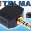 Adapter przejście jack 3,5mm wtyk -2x jack gniazdo