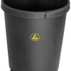 BJZ A-35715 ESD Kosz na papier 50 l (Ø x W) 430 mm x 490 mm tworzywo sztuczne czarny 1 szt.