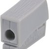 TRU COMPONENTS Złącze oświetleniowe elastyczny: 0.5-2.5 mm² stała: 0.5-2.5 mm² Ilość styków: 2 szary 1 szt.