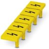 Plug-in warning sign, symbol: lightning, (W) 9.3 mm, PA, 1029030