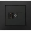 Vestra Gniazdo multimedialne pojedyncze HDMI bez ramki podtynkowe IP20 czarny 3891-19