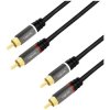 LogiLink CA1202 RCA Audio/phono Cable 1.0 m Black Shielded, Colour-coded