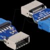 66233 USB 3.2 Gen 1 Adapter Pin Header female to internal Key A female
