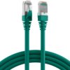 Patch cable, RJ45 plug, straight to RJ45 plug, straight, Cat 5e, SF/UTP, PUR, 0.5 m, green, K5530.0,5