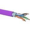 Kabel F/UTP kat.6 LSOH Dca 4x2x23AWG 500m (FIOLETOWApowłoka) 25 lat gwarancji, badanie jakości laboratorium INTERTEK (USA) ALANT