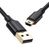 Złącze USB A/mini-USB wt-wt 1m czarny 480Mbps Ugreen US132 10355