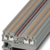 Through terminal block, push-in connection, 0.14-1.5 mm², 4 pole, 10 mA, 6 kV, gray, 3208198