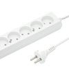 Przedłużacz 5-gniazd b/u 10A 1,5m /OMY 2x1/ biały PS-560 T-105750