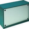 Die-cast aluminum enclosure, (L x W x H) 160 x 96 x 61 mm, blue (RAL 5020), P/3.10 BLAU