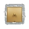 MINI Mechanizm łącznika schodowego w stylu amerykańskim (jeden klawisz bez piktogramu) złoty 29MWPUS-3.1