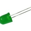 Dioda led 10mm zielona dyfuz. 30mcd 5szt