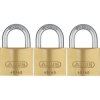 ABUS 11825 45/40 Brass Padlock 40mm Triple Pack