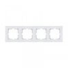 Ramka czterokrotna Exen seria Karell biała K104/01E