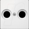 MEG4122-0419 Central plate for aerial sockets - System M, polar white
