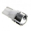Żarówka samoch. LED 12V T10 1W z soczewką Biała