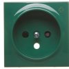 Simon 54 Pokrywa gniazda pojedynczego z przesłonami antybakteryjna zielona DGZ1ZP/AB33
