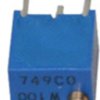 Cermet trimmer potentiometer, 12 turns, 20 Ω, 0.25 W, THT, on top, 3266W-1-200LF