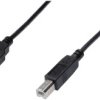 Digitus Kabel USB USB 2.0 Złącze męskie USB-A, Złącze męskie USB-B 3.00 m czarny AK-300102-030-S
