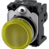 SIRIUS ACT LAMPKA SYGNALIZACYJNA KOMPAKTOWA, 22MM, OKRĄGŁA, TWORZYWO, ŻÓŁTA, Z SOCZEWKĄ, GŁADKA, Z UCHWYTEM 3SU1201-6AB30-1AA0