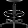 72260D10T Topstar work stool, TEC 60, tall, black