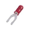 TE Connectivity 34080 U Terminal Red Partially Insulated Hole Ø3.51mm