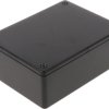 ABS enclosure, (L x W x H) 109 x 81 x 41 mm, black (RAL 9005), IP54, 1591XXSBK