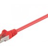 Kabel Patchcord CAT 6 S/FTP PIMF RJ45/RJ45 0.25m czerwony