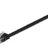 Kabel płaski Patchcord CAT 6 U/UTP RJ45/RJ45 1m czarny