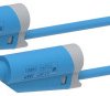 Electro PJP 2710-IEC-CD1-100BL Przewód pomiarowy złącze męskie, lamelkowe 4 mm złącze męskie, lamelkowe 4 mm 1.00 m nieb
