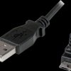 USBAUB1MU USB 2.0 cable, USB type-A connector to Micro B plug, angled, 1 m