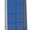 Szafka z panelami ażurowymi głębokość 452mm szerokość 1015mm wysokość 1835mm Niebieski Stal Bott