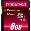 Karta SD SDHC, 8 GB, Transcend Premium -25 → +85°C