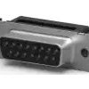 D-Sub socket, 15 pole, standard, equipped, straight, IDC connection, 1658612-3
