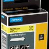 18490 DYMO IND nylon, 12 mm, black/yellow