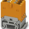 Distribution block, push-in connection, 0.14-2.5 mm², 6 pole, 17.5 A, 6 kV, orange, 3002946