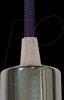 3790 Chrome metal cup pendant Light-Purple