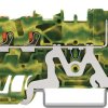 2-wire/1-pin PE basic terminal, push-in connection, 0.25-4.0 mm², 1 pole, green-yellow, 2222-1307
