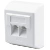 Gniazdo natynkowe 2xRJ45 kat.5e UTP 64x80mm NEKU