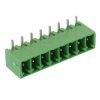 8-Way 3.81mm Right Angle PCB Header Closed Ends Green 10A 300V